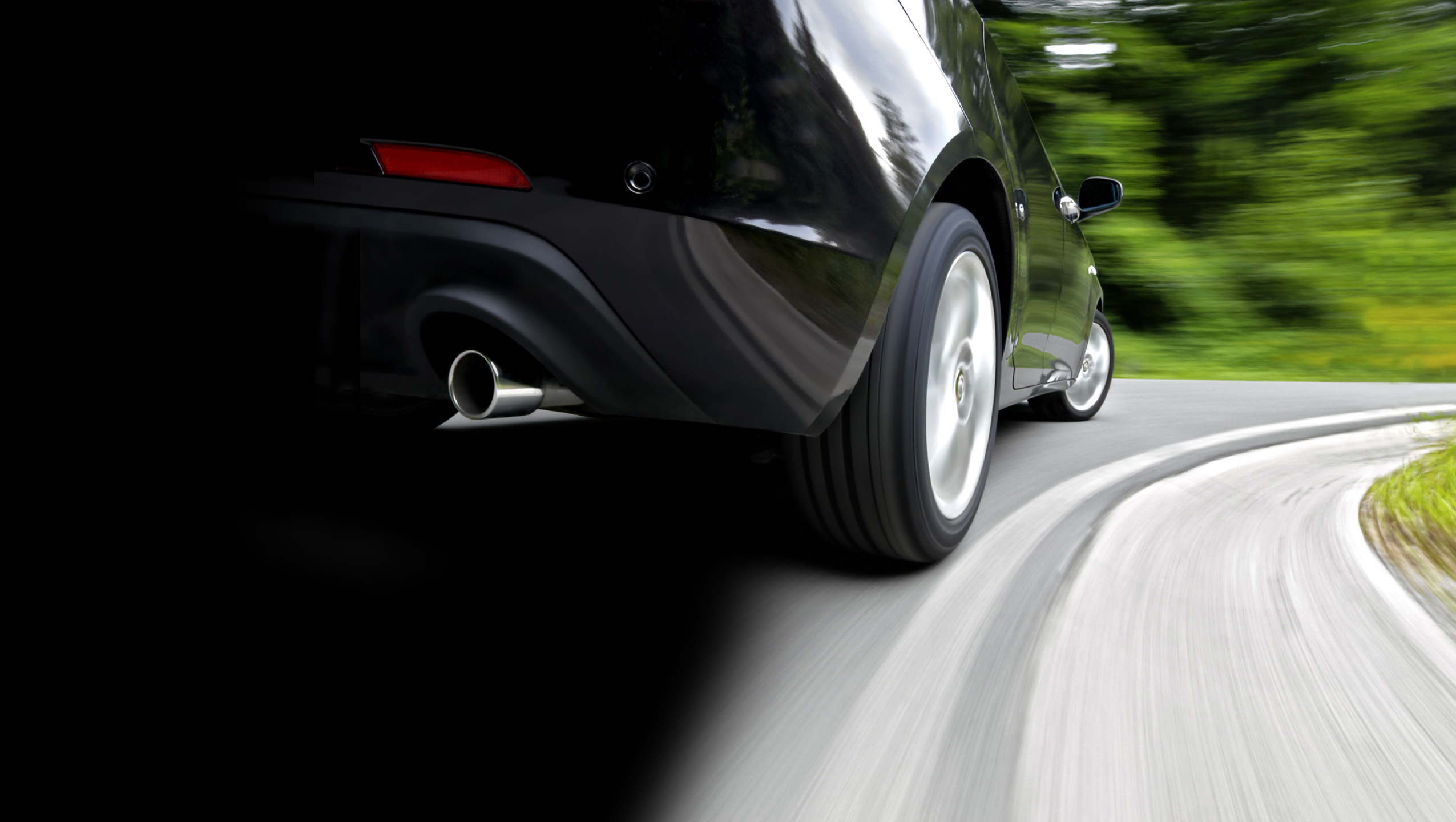 Car in motion